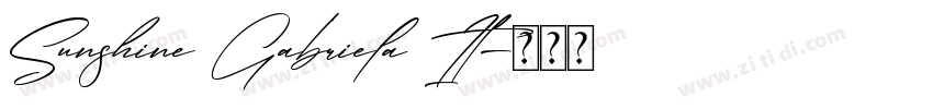 Sunshine Gabriela It字体转换